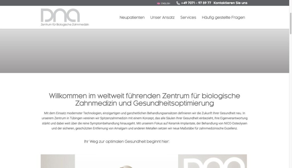 Startseite der Website von Nischwitz, Andreas, M.Sc. in Tübingen