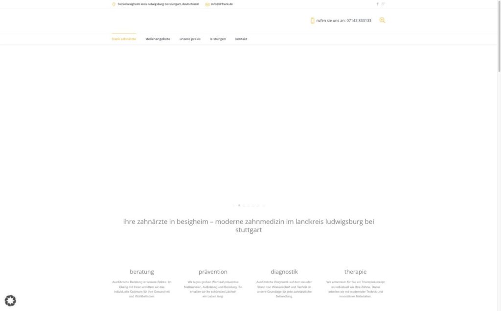 Startseite der Website von Frank, Dr. Elmar in Besigheim
