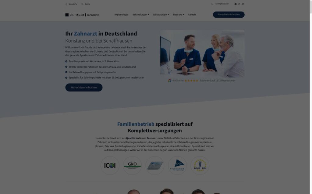 Startseite der Website von Hager, Dr. Michael in Gottmadingen-Bietingen