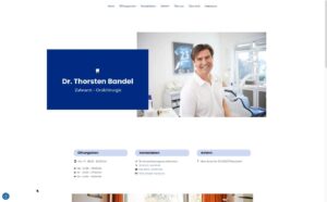Startseite der Website von Bandel, Dr. Thorsten