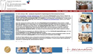 Startseite der Website von Lohmann, Dr. Arnd MSc.