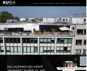 Startseite der Website von KU64 – Dr. Sofia-Maria Belouka, FZA Oralchirurgie
