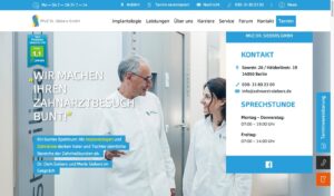 Startseite der Website von Siebers, Dr. Derk