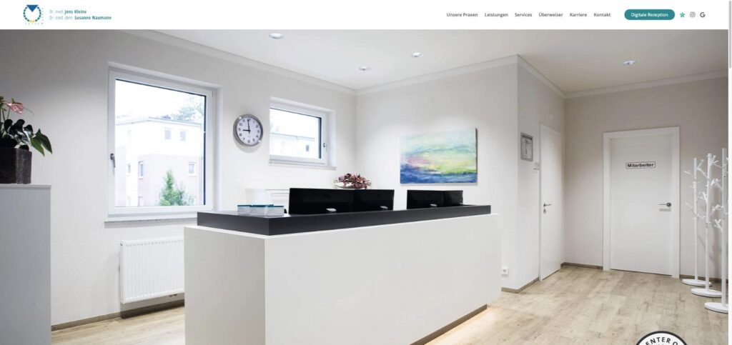 Startseite der Website von Kleine, Dr. Jens u. Naumann, Dr. Susanne in Buchen