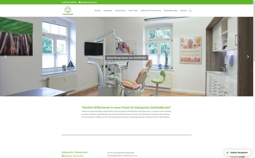 Startseite der Website von Hoch, Dr. Thomas in Kamenz