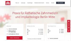 Startseite der Website von Trilck, Enrico MSc.