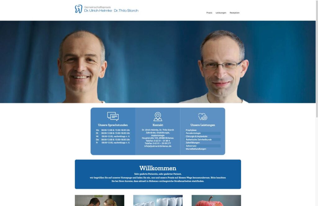 Startseite der Website von Helmke, Dr. Ulrich in Birkenau