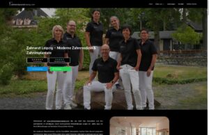 Startseite der Website von Grahneis, ZA Thilo