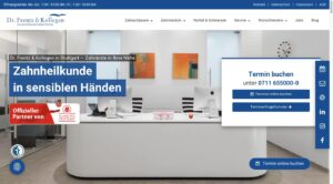Startseite der Website von Dr. Frentz u. Kollegen / Dr. Fabienne Schweizer, M.Sc.