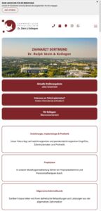 Startseite der Website von Stein, Dr. Ralph u. Kollegen