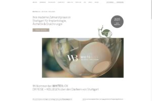 Startseite der Website von Whiteblick