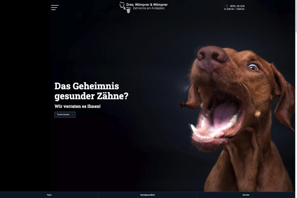 Startseite der Website von Wömpner, Dr. Arndt in Rinteln