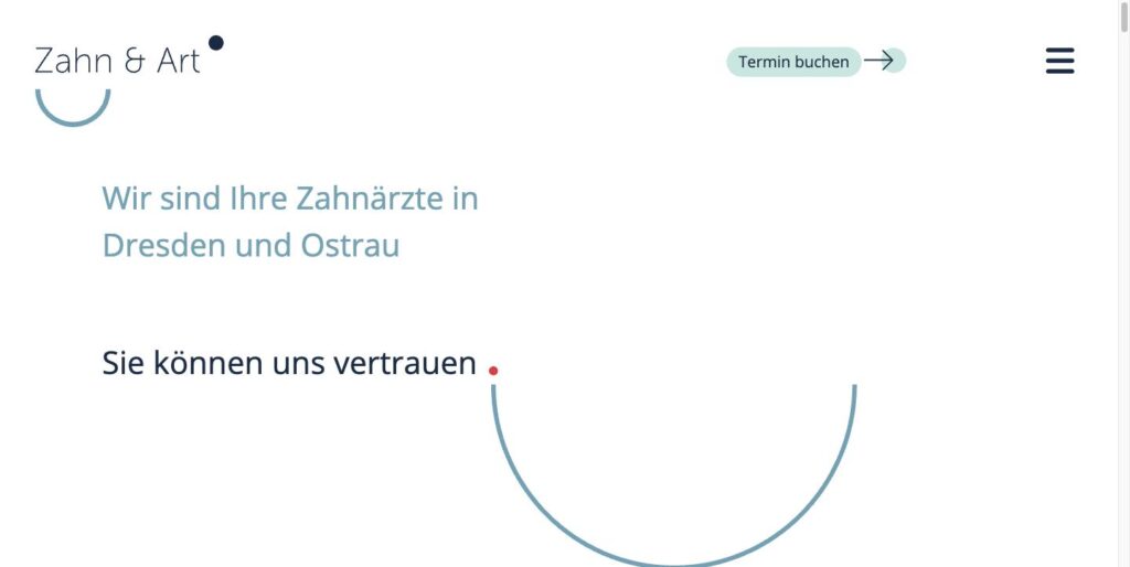 Startseite der Website von Zahnärztliche Gemeinschaftspraxis Maresch und Bochmann in Dresden