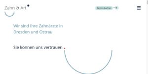 Startseite der Website von Zahnärztliche Gemeinschaftspraxis Maresch und Bochmann