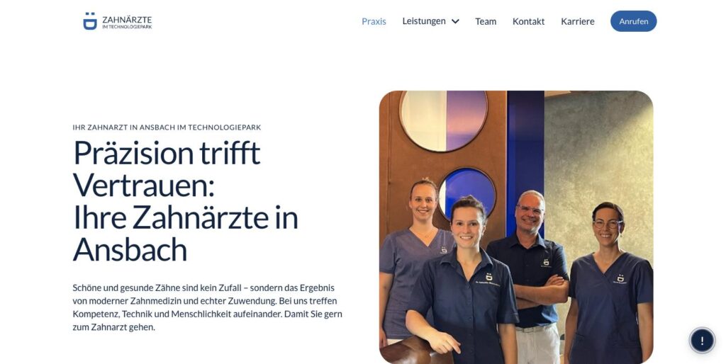 Startseite der Website von Dr. Volker Arendt in Ansbach