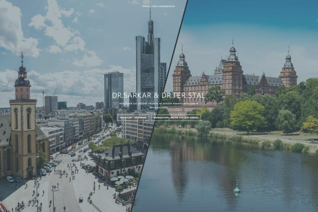 Startseite der Website von Sarkar, Dr. Tarun & ter Stal, Dr. Hendrik in Mainaschaff